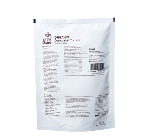 Organic Desiccated Coconut 250gm