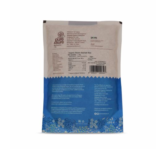 Organic BASMATI BROWN RICE-1KG