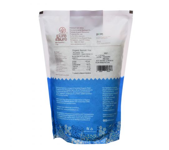 Organic Basmati Rice 1kg