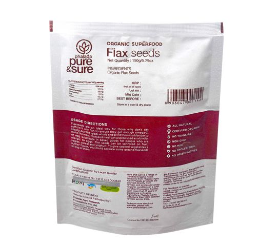Organic Flax Seeds 150gm